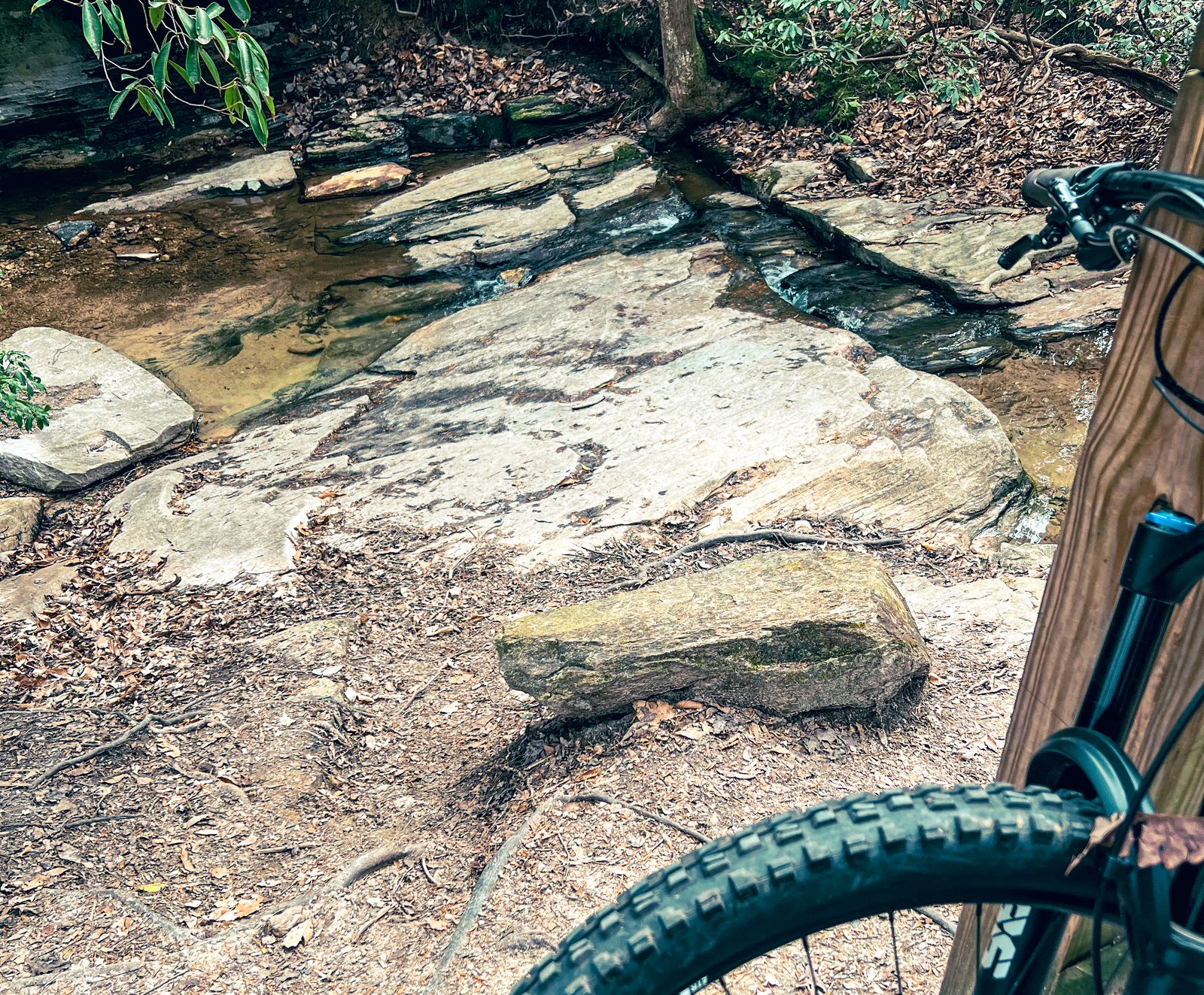 Mountain bike on a rocky Georgia trail